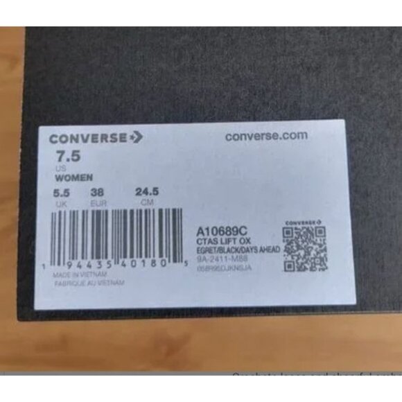 ❤️Chuck Taylor All Star Lift Platform Polka Dots 7.5 Women Shoes Sneaker A10689C - Picture 14 of 16